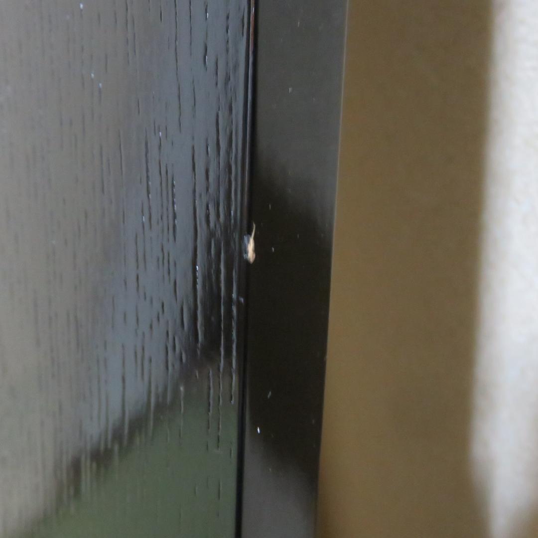 黒塗長板 茶道具 単板 木目 茶道具 茶の湯 お稽古