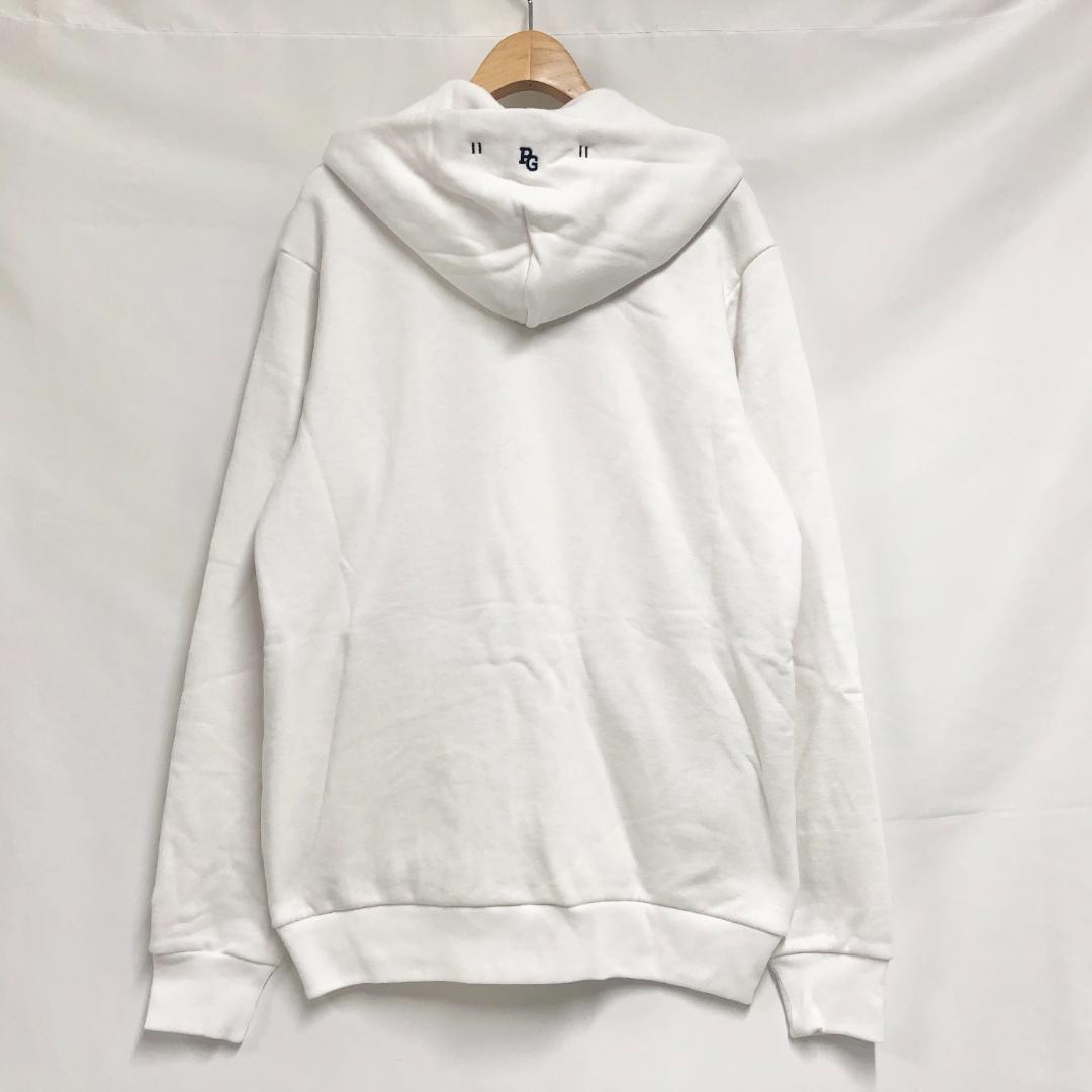 ○★新品未使用　PEARLY GATES　裏毛フルジップパーカー　5　白