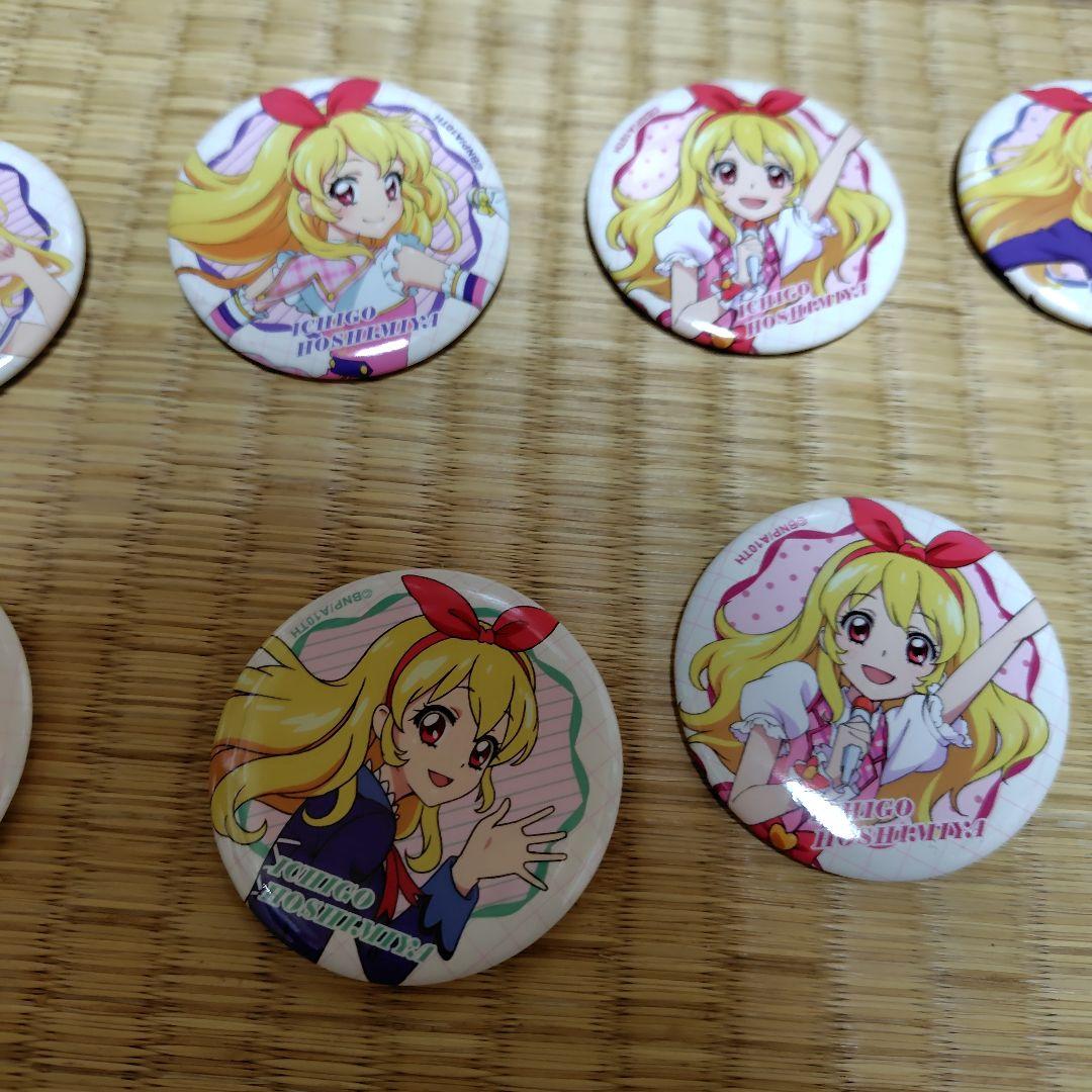 星宮いちご 缶バッジ 12個セット　ハンカチ　おまけ付き　まとめ売り　アイカツ！