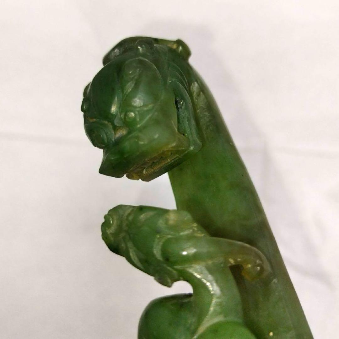 ゆ*う様 中国工芸品 美術 唐物骨董 中国古玩 玉帯鉤 翡翠 龍
