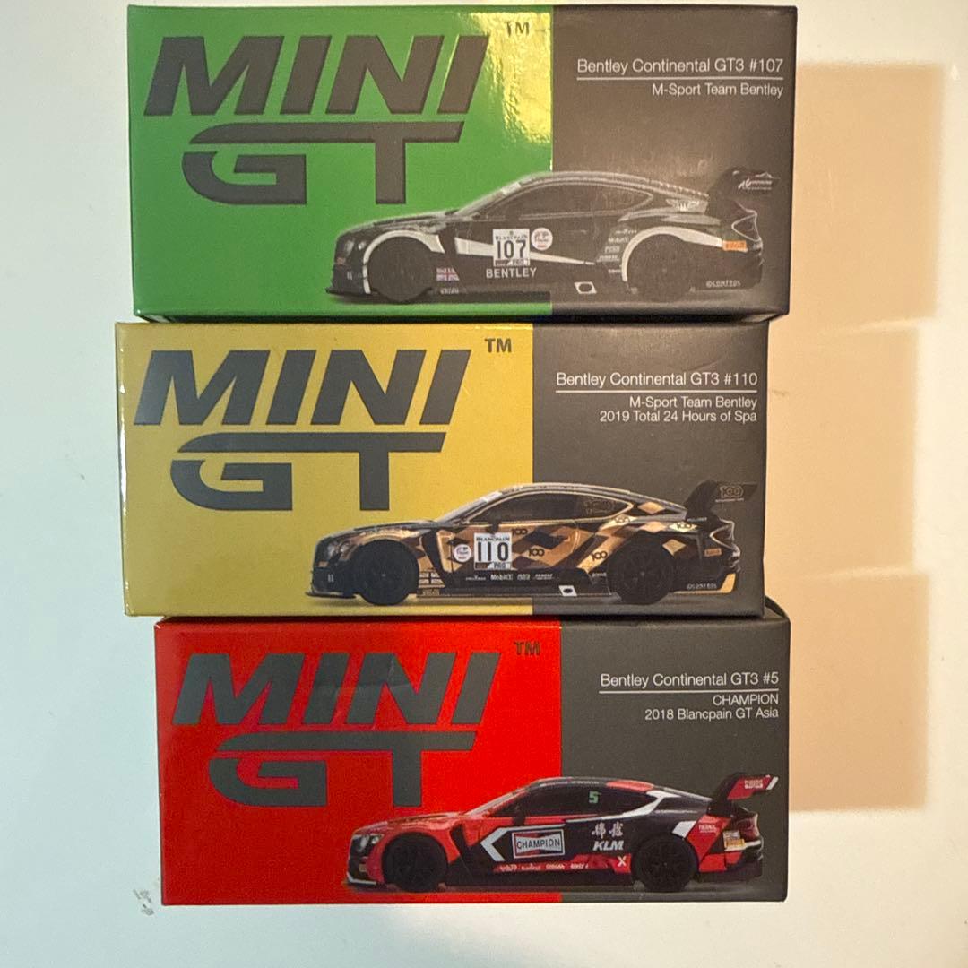 MINI GT Bentley Continental GT3 3台セット