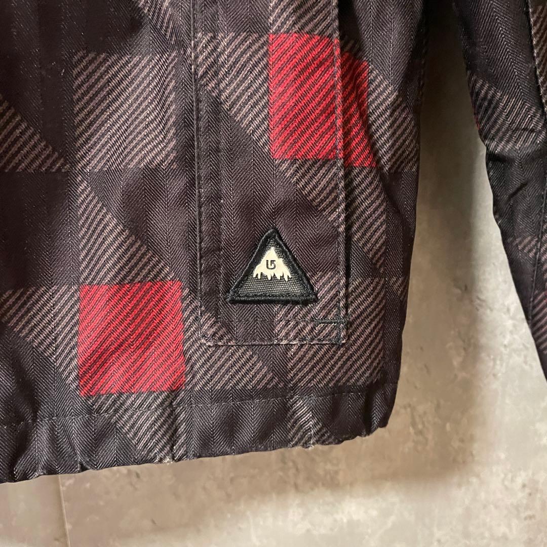BURTONバートンスキージャケットスノーボードウェアパーカーフード黒ブラック赤