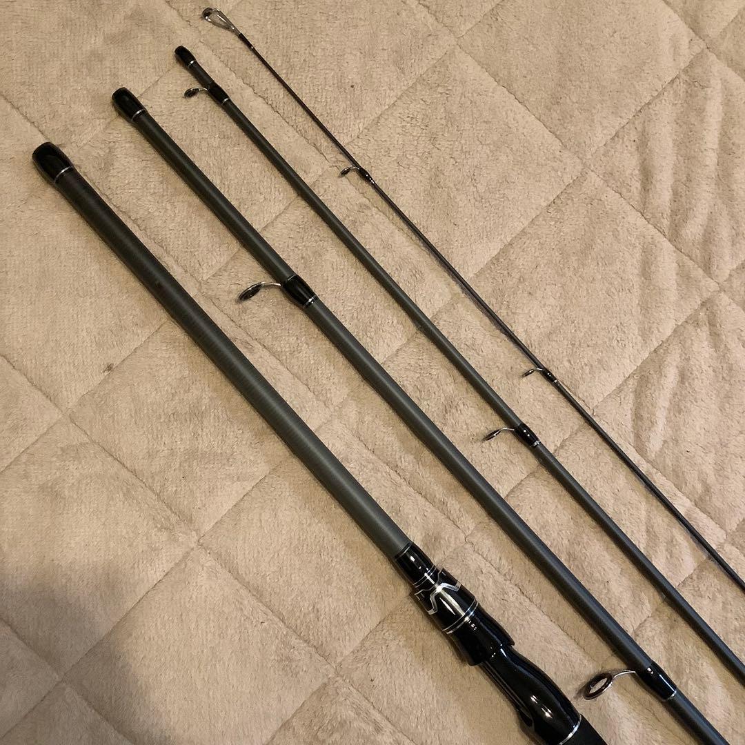コンパクトロッド　4ピース2.7mスピニングロッド&スピニングリール5000番