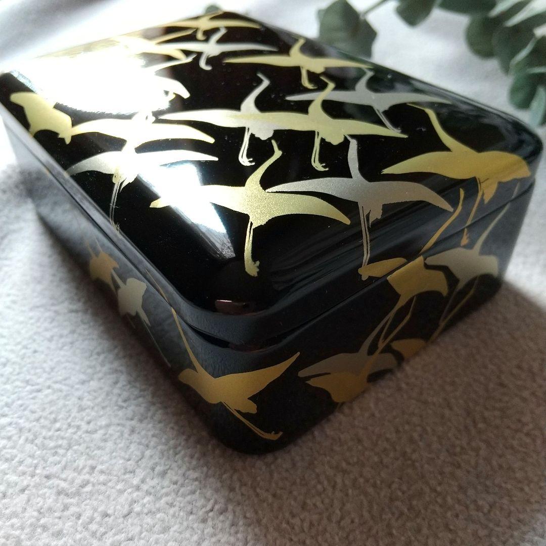 【新品】名刺箱　宮内庁御用達 漆器 山田平安堂　翔鶴　小物入れ