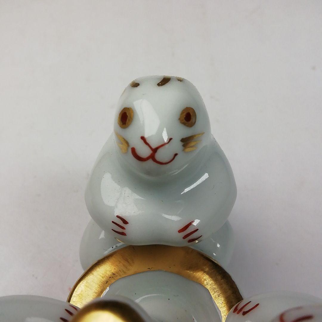 Ｗ４９　蓋置　『三ツ兎　蓋置』『高野昭阿弥 造』　共箱　茶道具