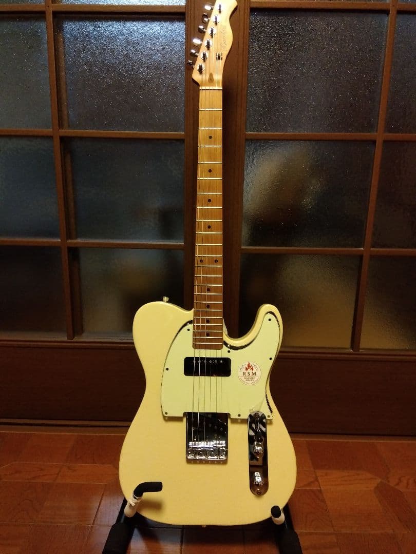 美品 BacchusテレキャスターBTE−2−RSM/M OWH ハードケース付