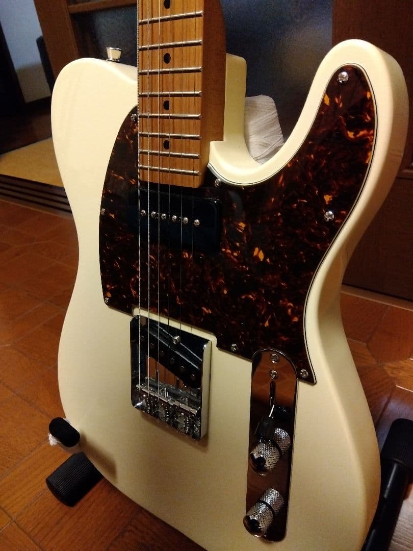 美品 BacchusテレキャスターBTE−2−RSM/M OWH ハードケース付