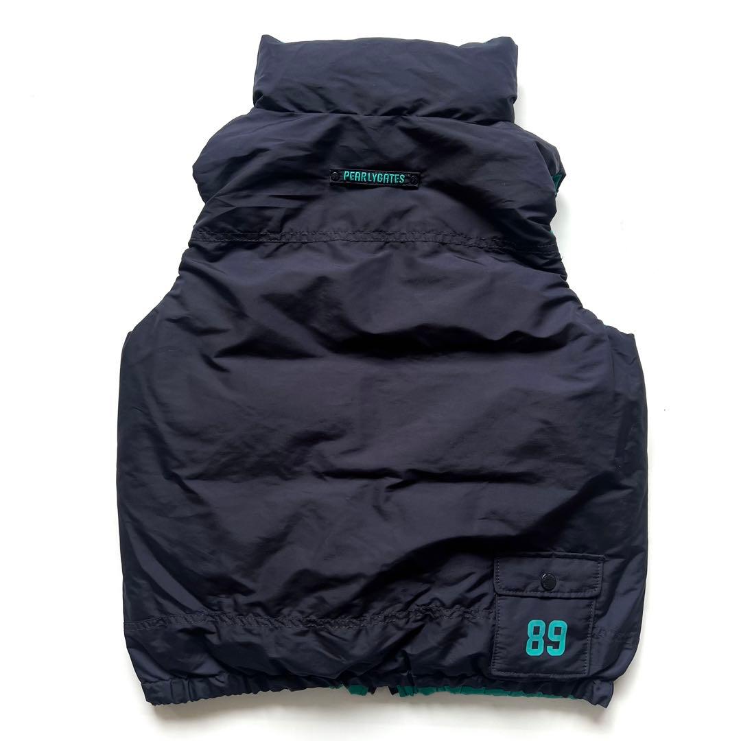 Pearly gates パーリーゲイツ　ダウンベスト　リバーシブル　ワッペン