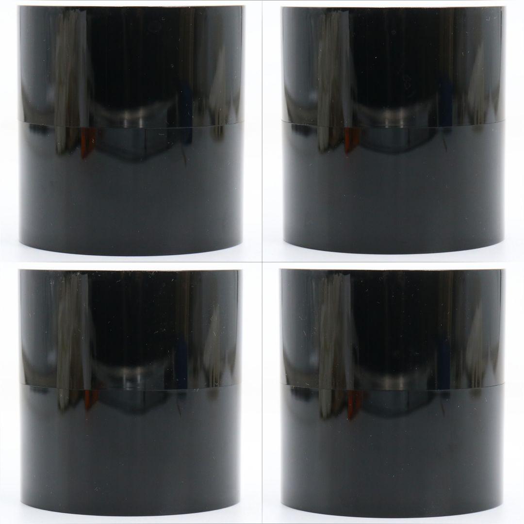 中川秀甫作 黒 中次 薄茶器 真塗 茶道具 共箱　V929　N7