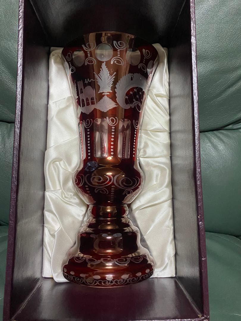 レトロ⭐️チェコスロバキア時代　ボヘミアガラスエガーマンコレクション