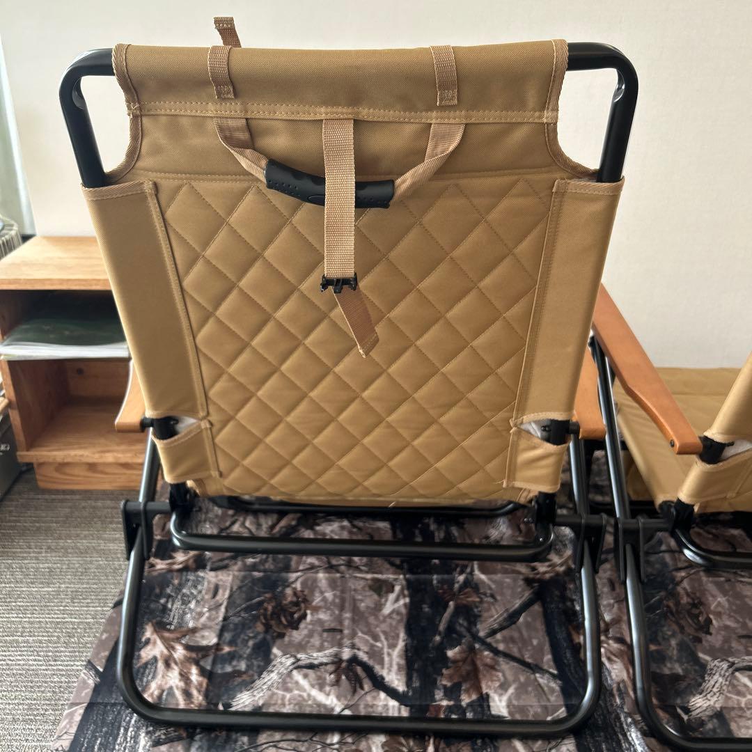 2個セットWAQ Reclining Low Chairリクライニングローチェア