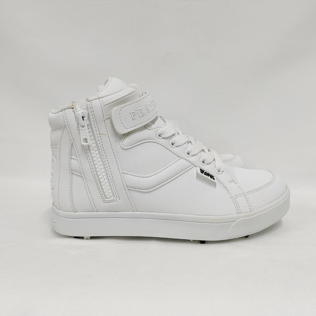 ○★新品 未使用 パーリーゲイツ ミドルカット ゴルフシューズ ホワイト22.5