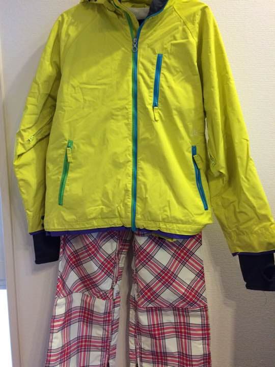 スノーボードウェア フラント上下セット 値下げ