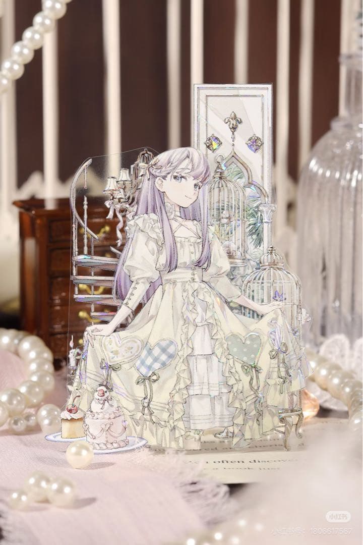 【9096】海外　マスキングテープ　3/5/巻　貝殻光　人物系　女の子　バラ荘園