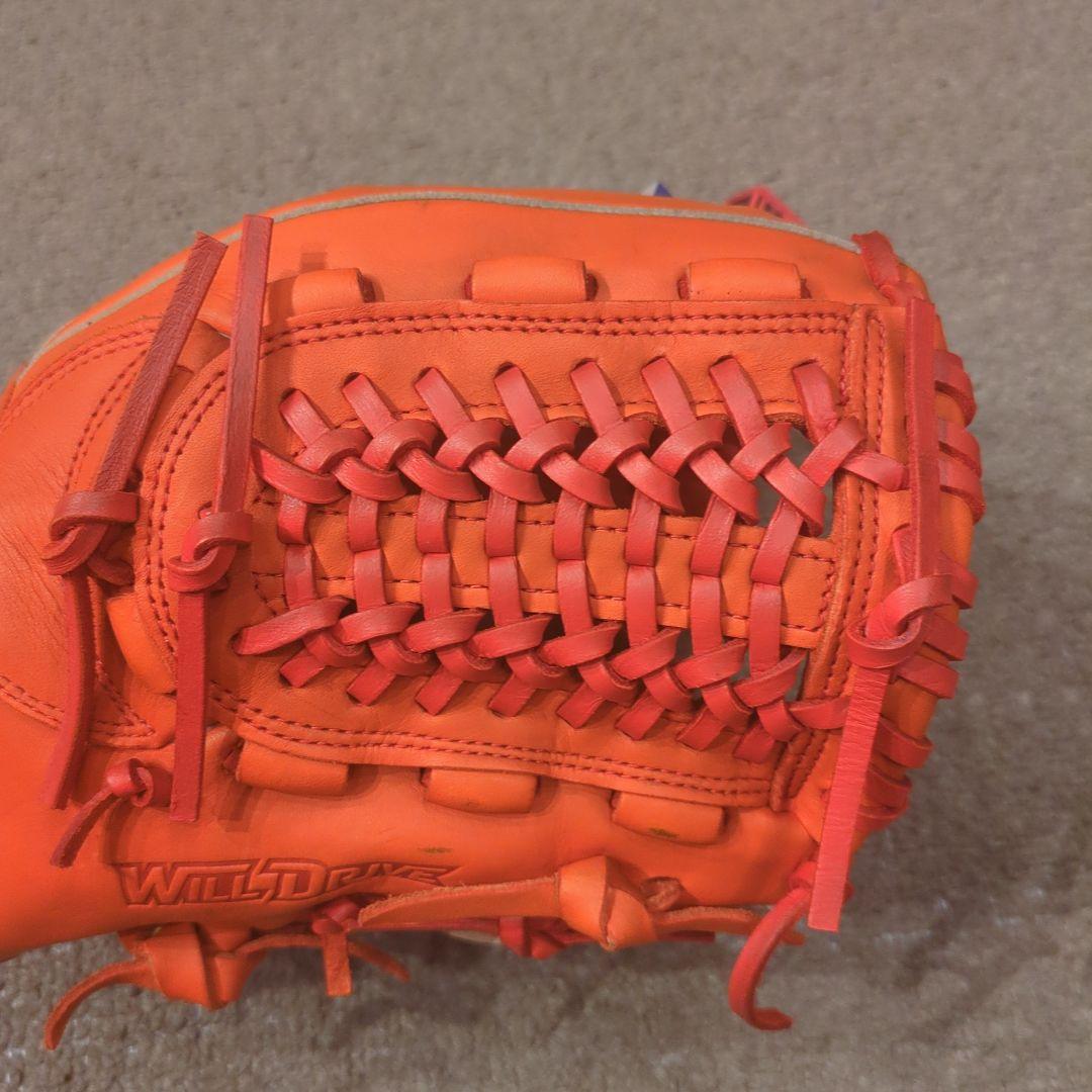 WILD DRIVE 軟式グローブ オレンジ