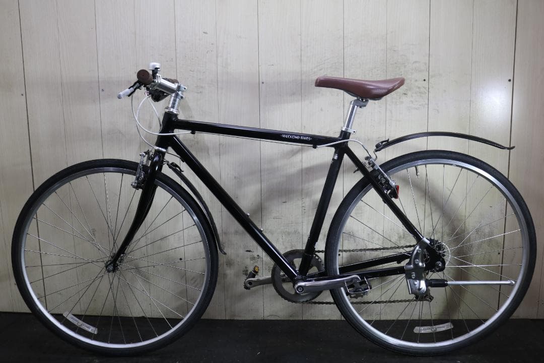 あさひ製WEEKEND アルミ 700C 7速 510mm BLACK クロス