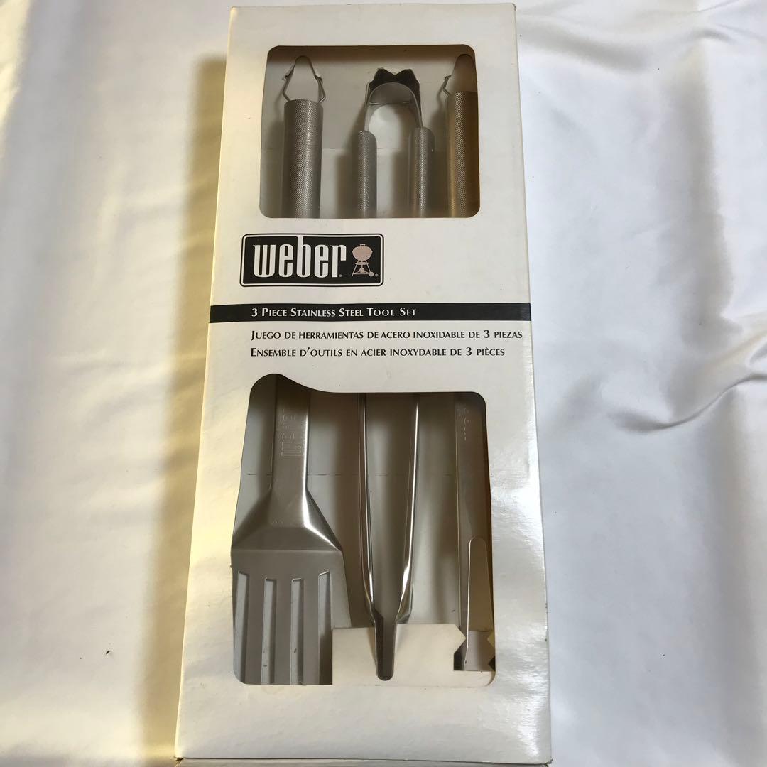 WEBER ウェーバー　3ピースステンレスツールセット