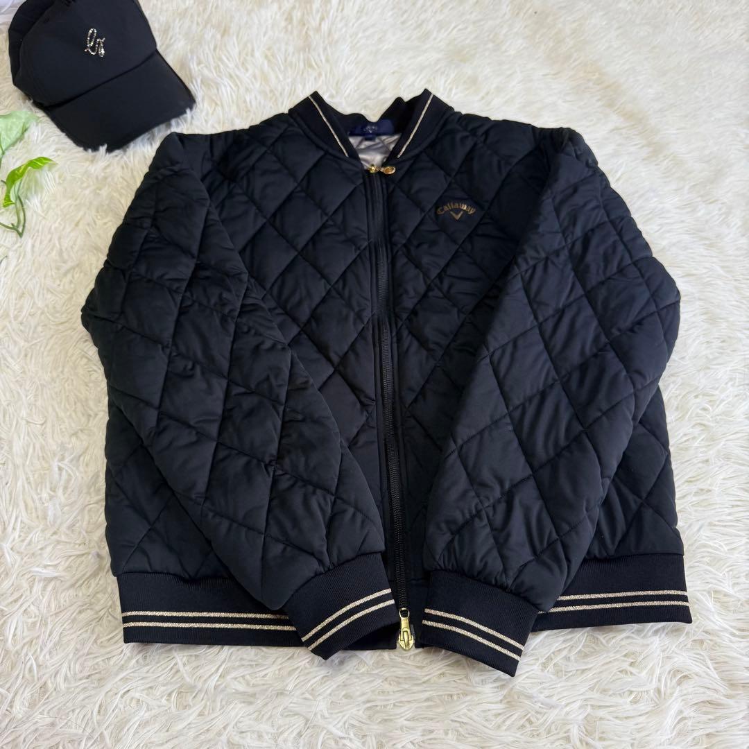 【キャロウェイ】極美品 中綿ジャケット ブラック Mサイズ レディース