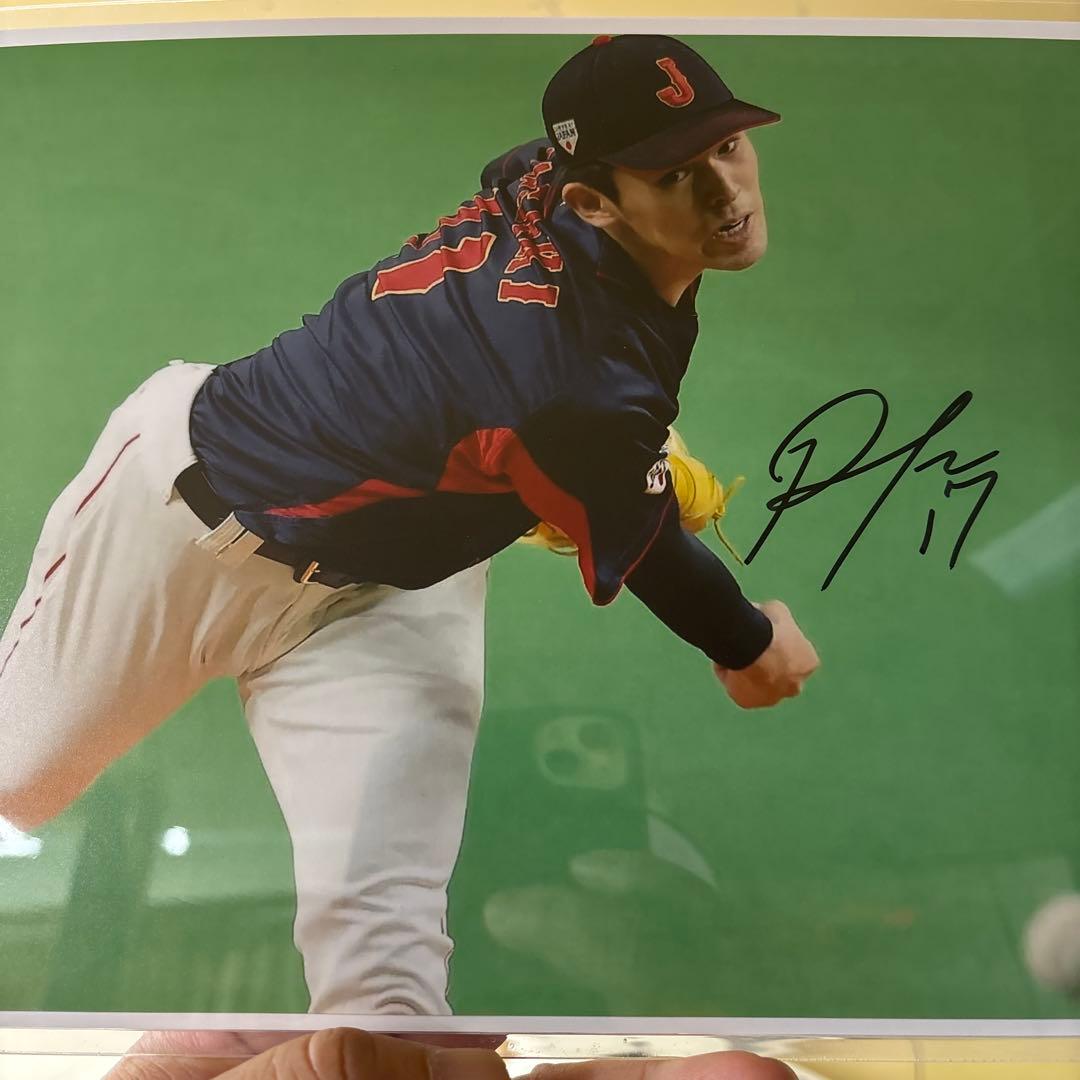 佐々木朗希選手サイン入り写真