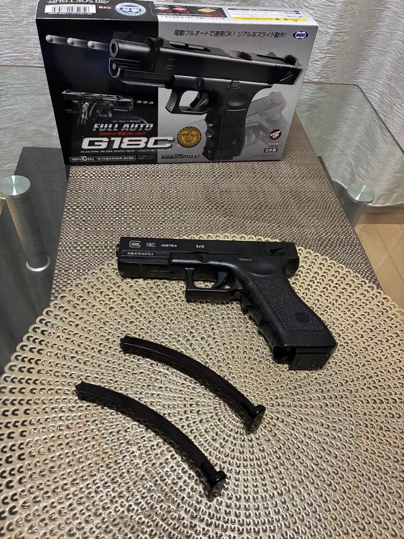 東京マルイ　カスタム品　グロックG18C Glock 強化ピニオン　マガジン箱付