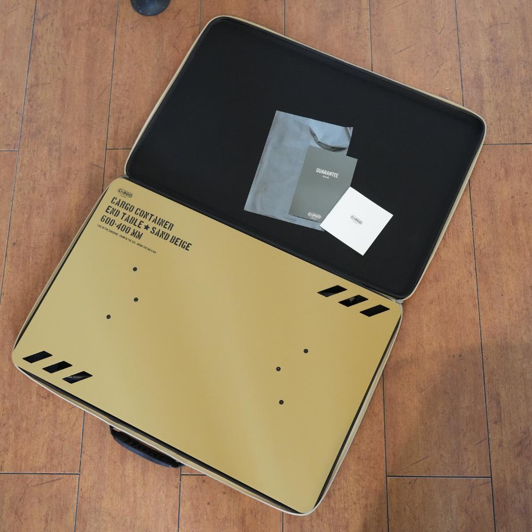 【CARGO CONTAINER】END TABLE ベージュ ほぼ未使用