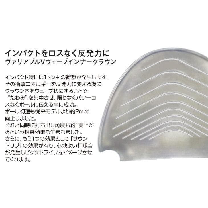 ▽超高反発ドライバー CBRゴールドプレミア 9.5 USTマミヤシャフト仕様