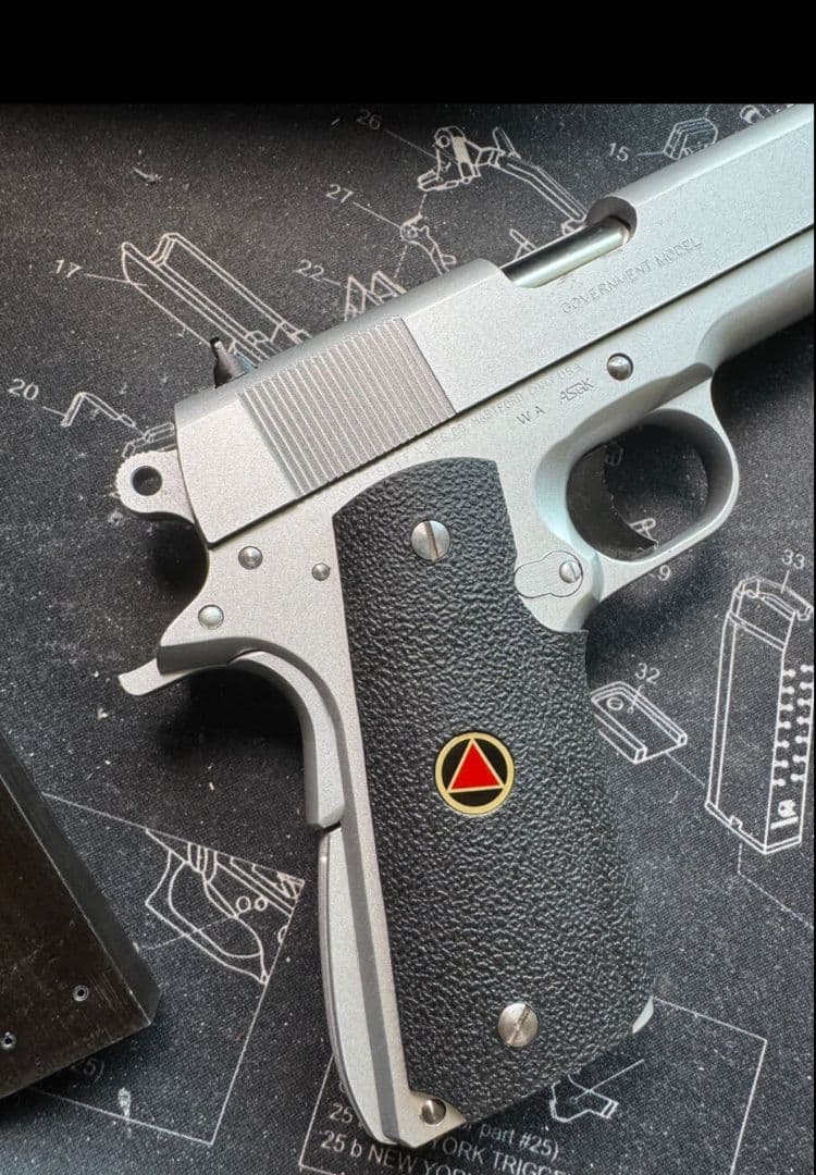 WA デルタエリート　ガスガン シルバー