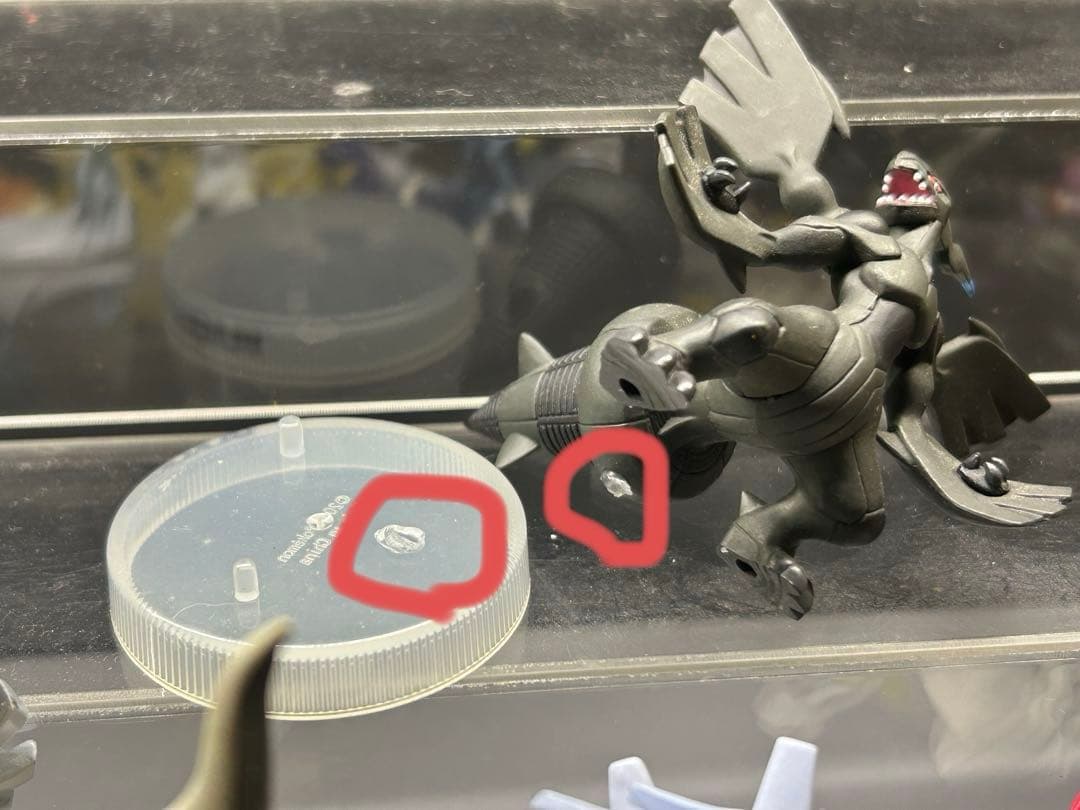 ポケモン海洋堂特典　フィギュア　レシラム　ゼクロム　キュレム　ジャンク品