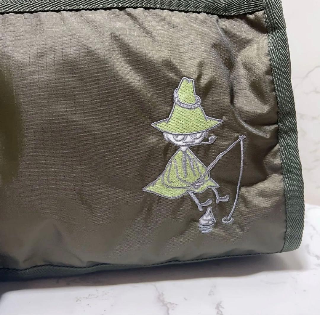 レスポートサック　ムーミン ボストンバッグ オリーブグリーン