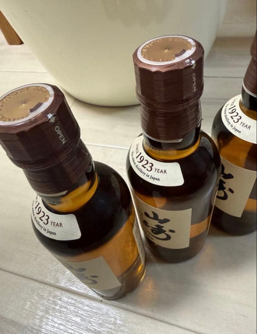 【送料込】ウイスキー　山崎NV 180 ミニボトル　4本　国産　シングルモルト