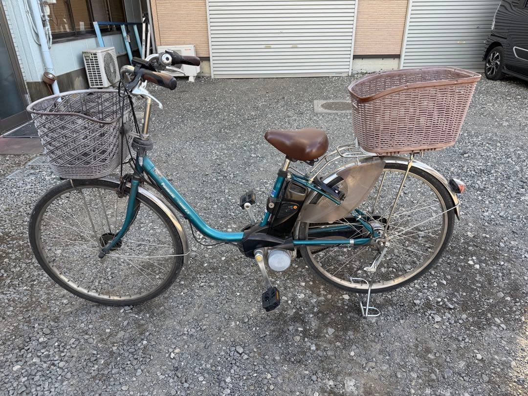 電動アシスト自転車 青色 26インチ