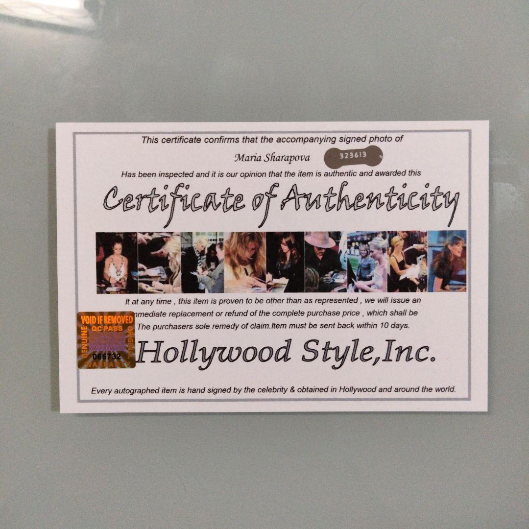 マリア・シャラポア直筆サイン入り超大型写真…Maria Sharapova