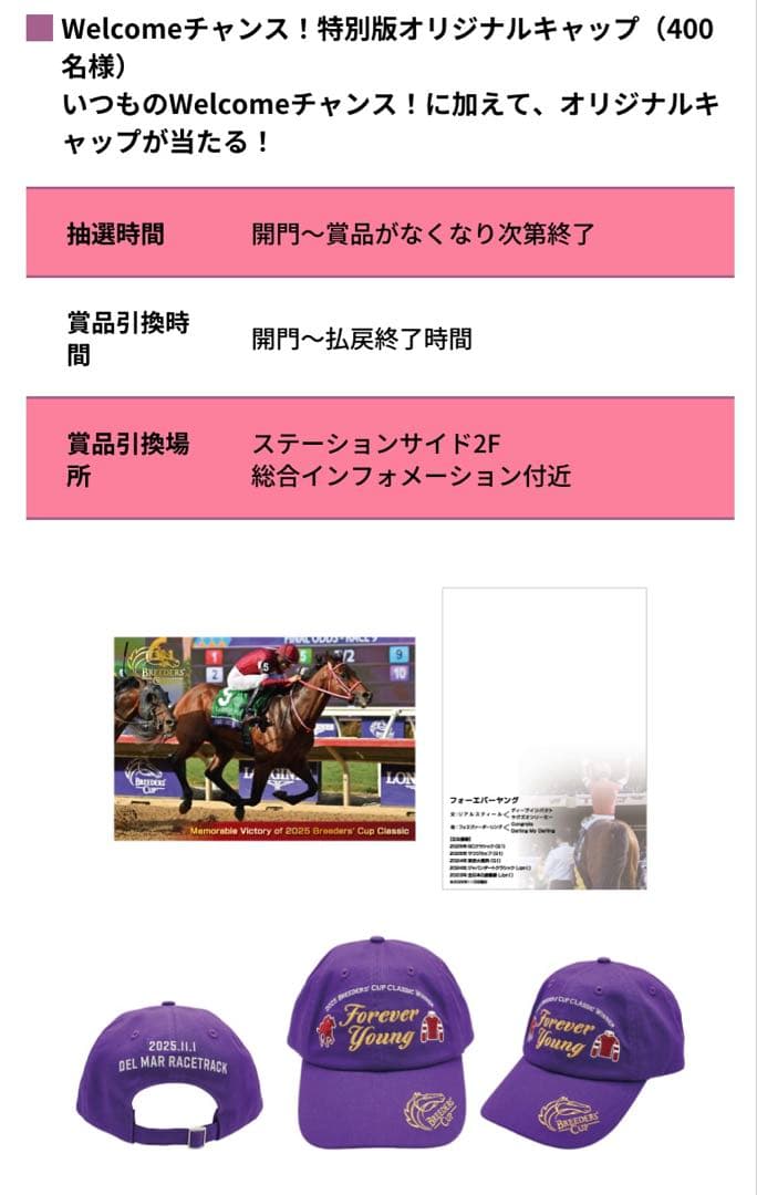 JRA フォーエバーヤング キャップ レープロ ポストカード セット