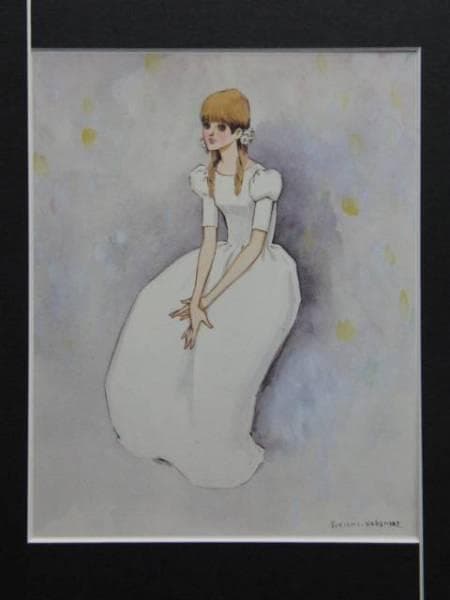 中原淳一、女の部屋、希少画集画、状態良好、新品高級額装付