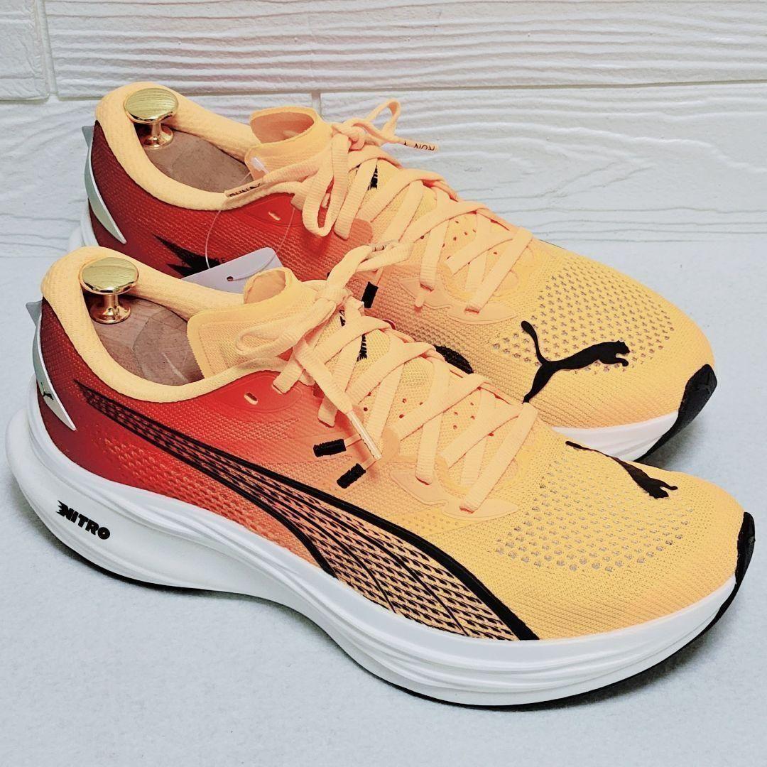 新品♥PUMA プーマ 【26.0】PMDニトロ3ファイアーグロー オレンジ