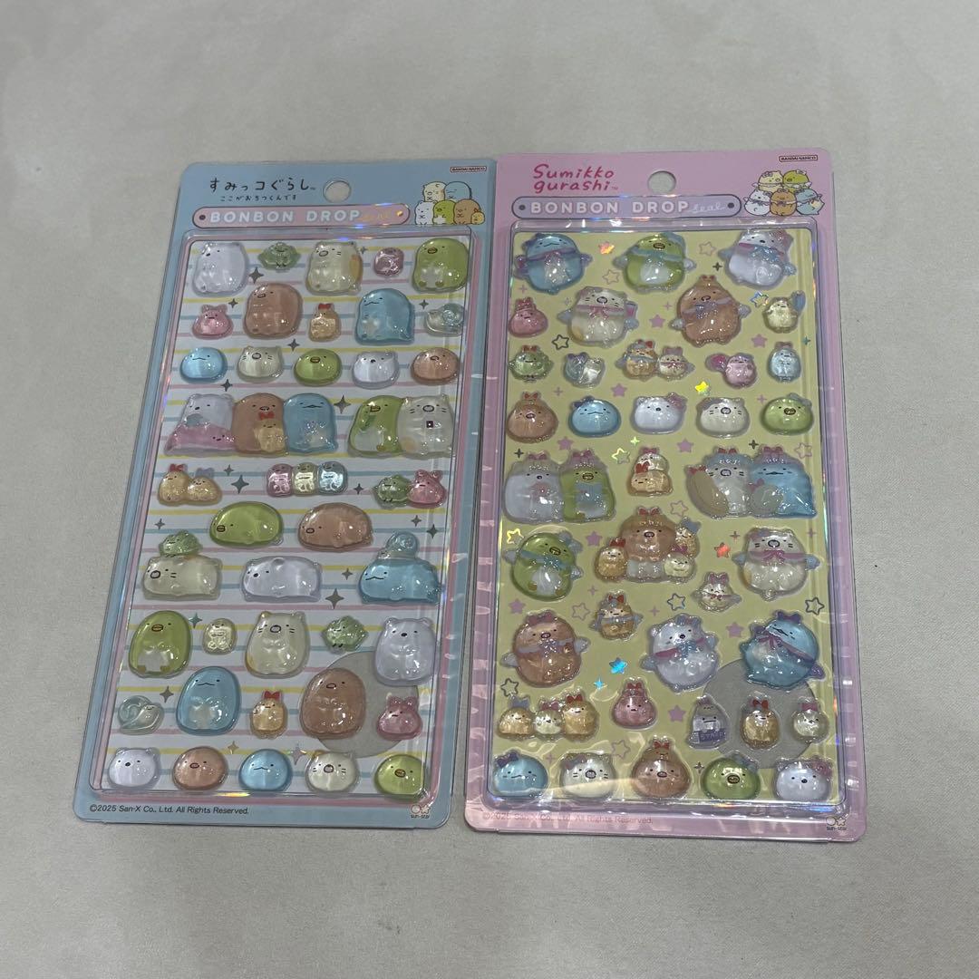 【正規品】すみっコぐらし　ボンボンドロップシール　２枚セット