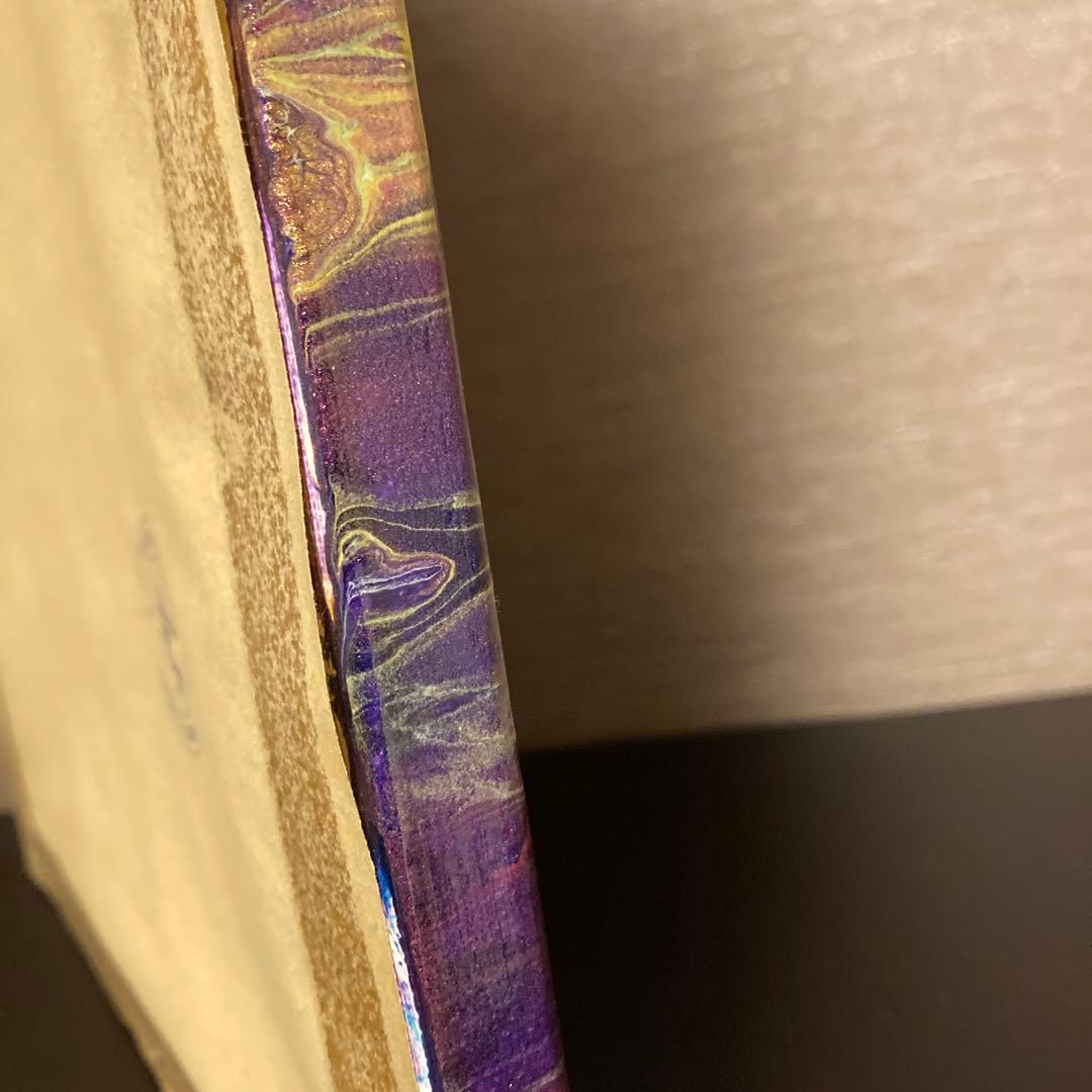 送料込み アクリルペイントアート  原画 ラメ カラフル