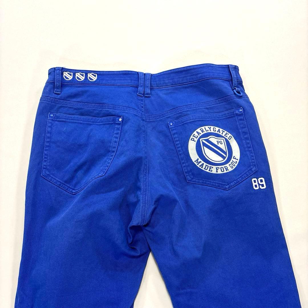 パーリーゲイツ　大きいサイズ　6/LL ロングパンツ　ブルー　オールシーズン