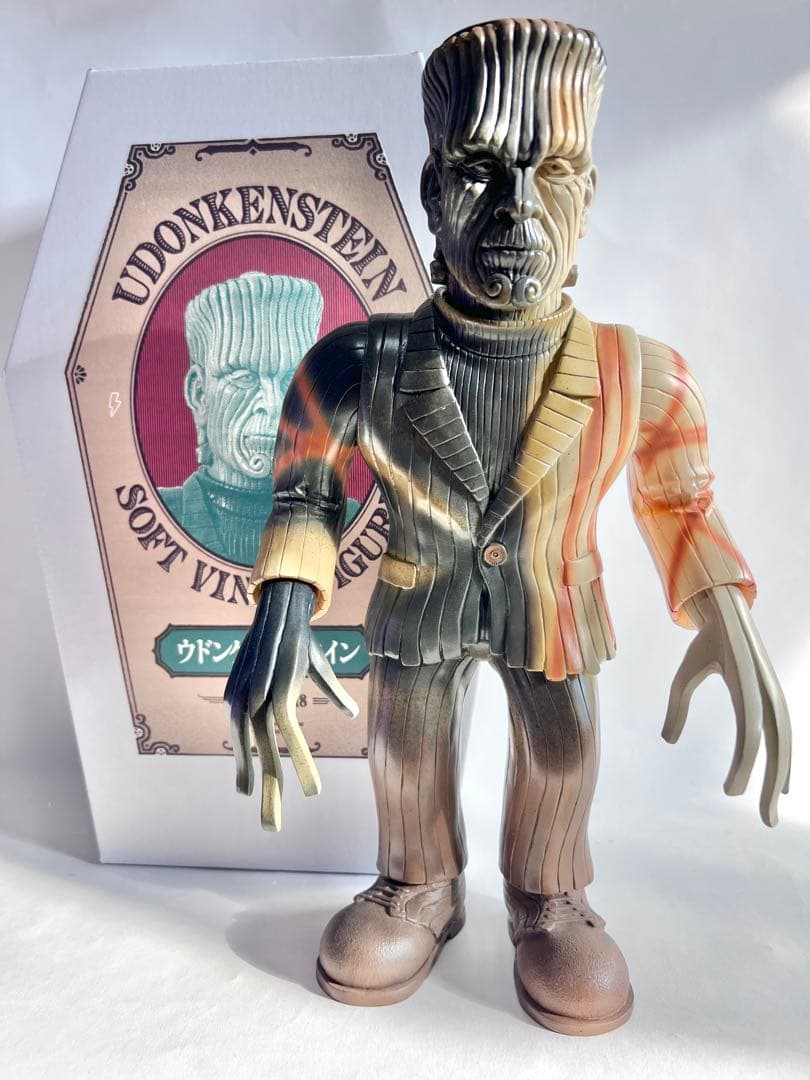 片桐仁ソフビ展 ウドンケンシュタイン 備前焼風 ソフビ 限定 ボックス付き