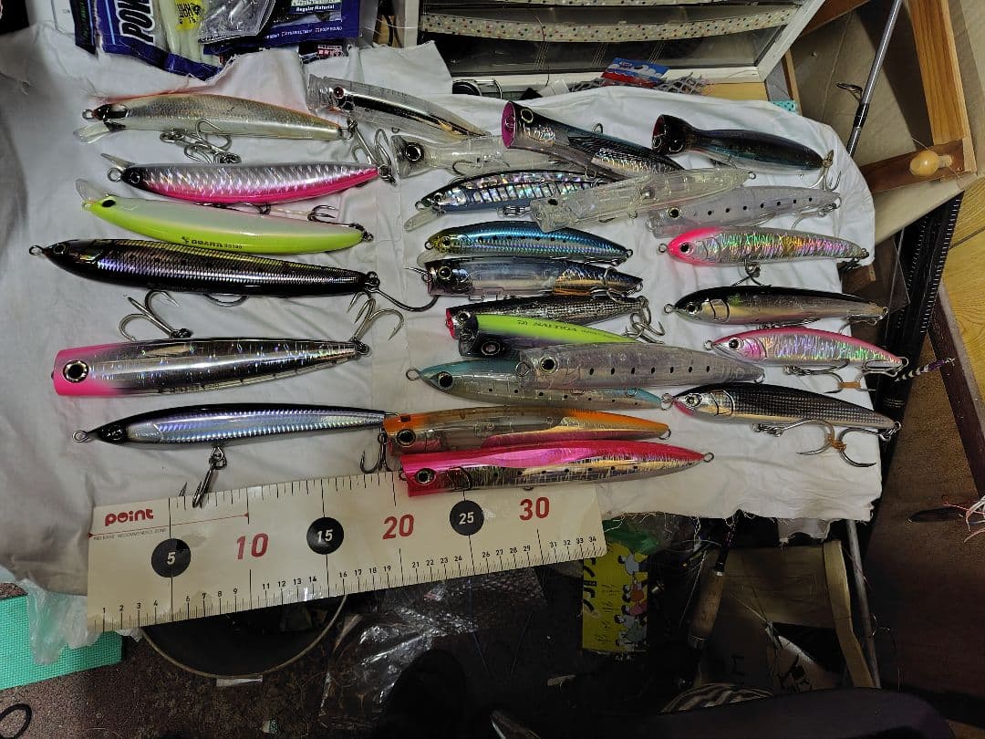 プラグ大量セット ロックショア フック、ケースまで