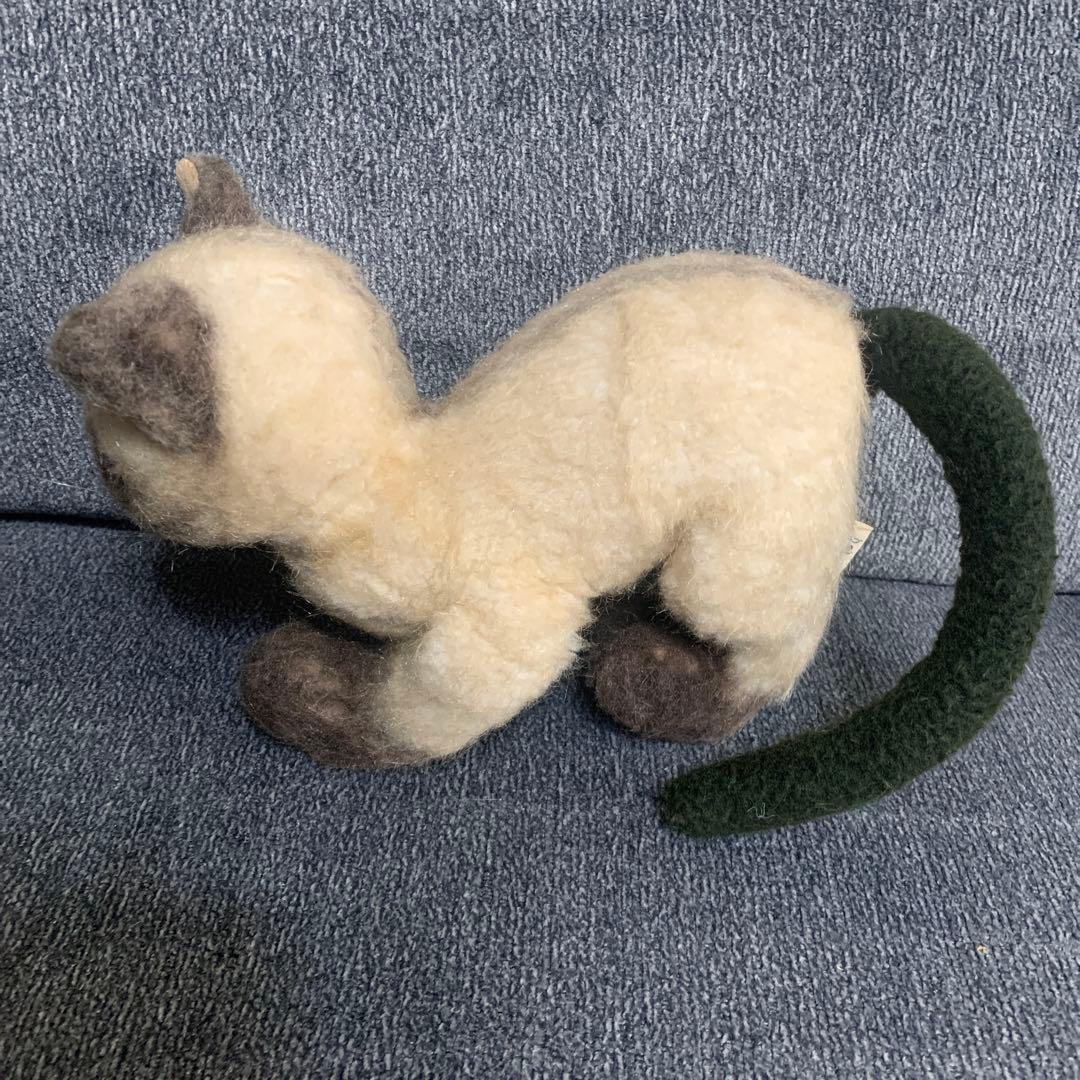 セキグチ　猫　ぬいぐるみ　LOVELOVE リアル　ビンテージ　レトロ　シャム猫