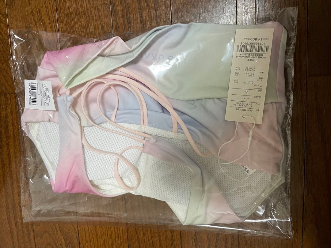 【SUKALA】ブラトップ付きフローラルジャガードトップス Sサイズ