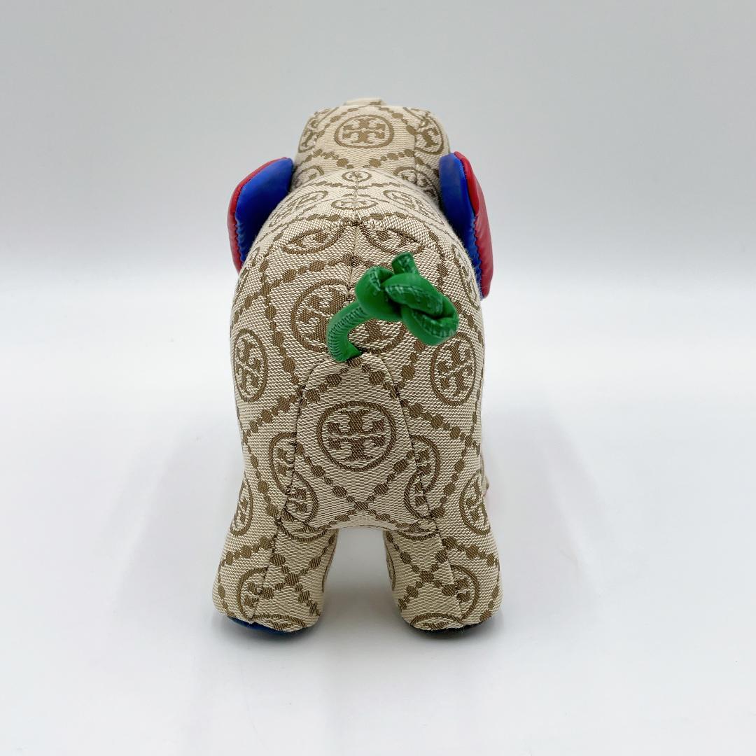 未使用 TORYBURCH Tモノグラム エレファント ぬいぐるみ f576