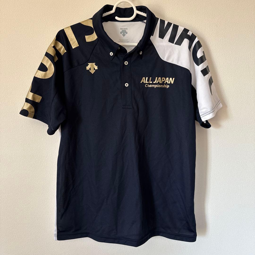 【限定商品】国体 デサント ポロシャツ バレーボール Oサイズ