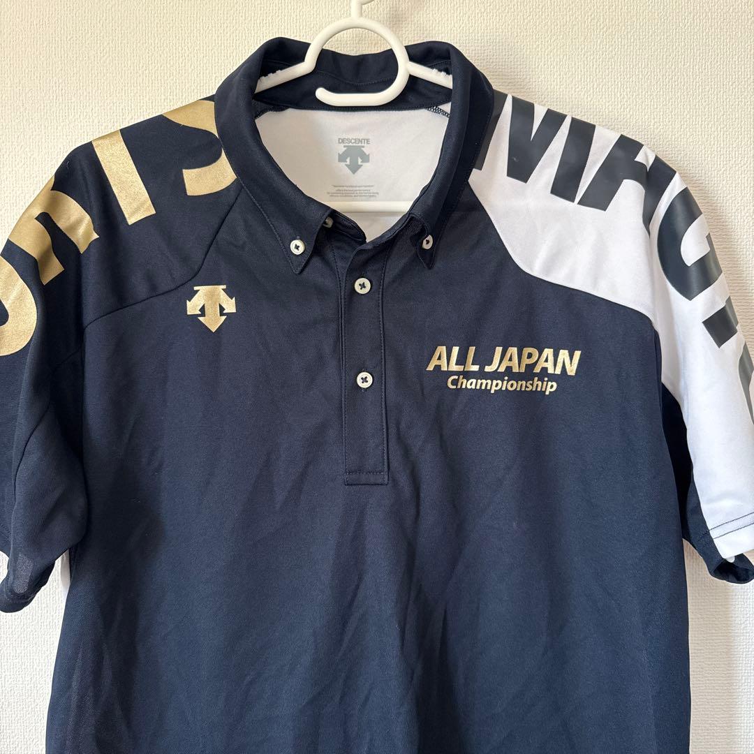 【限定商品】国体 デサント ポロシャツ バレーボール Oサイズ