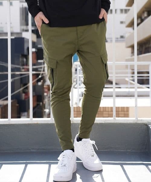 LUXE/R GOLF ストレッチ布帛カーゴパンツ 45940KHM