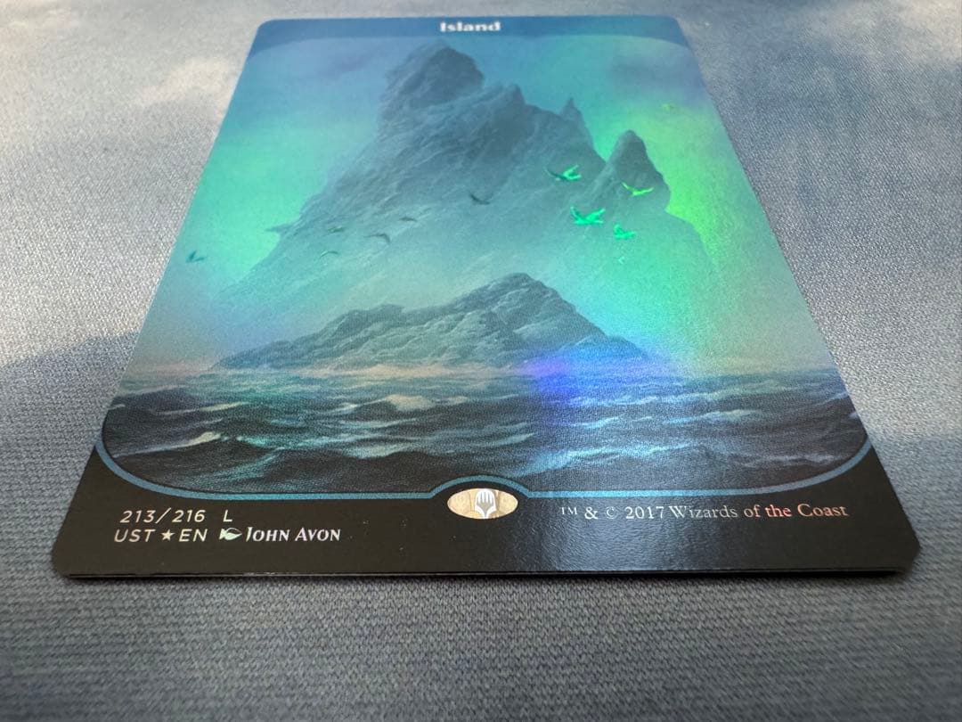MTG アンステイブル　島　foil Unstable