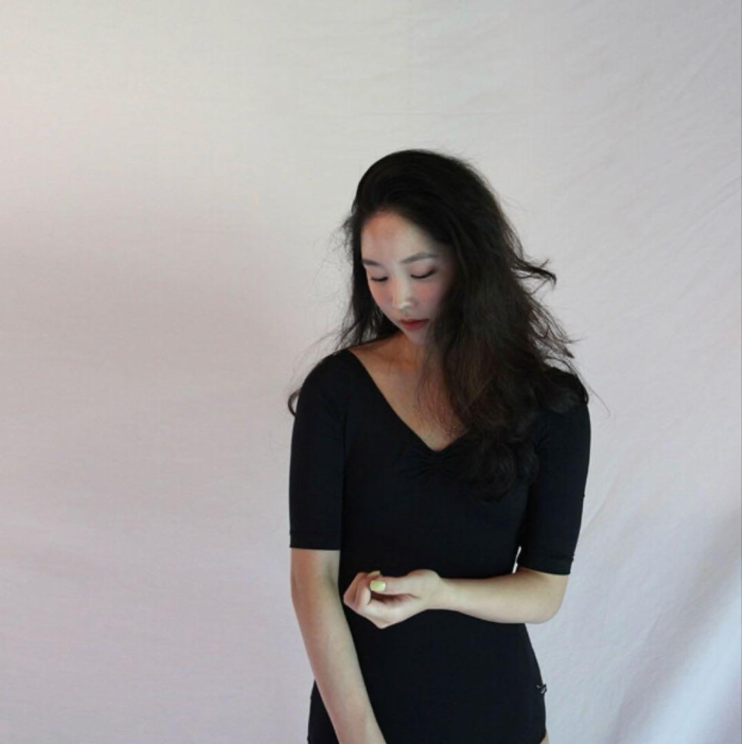 レヴダンス　5分袖レオタード