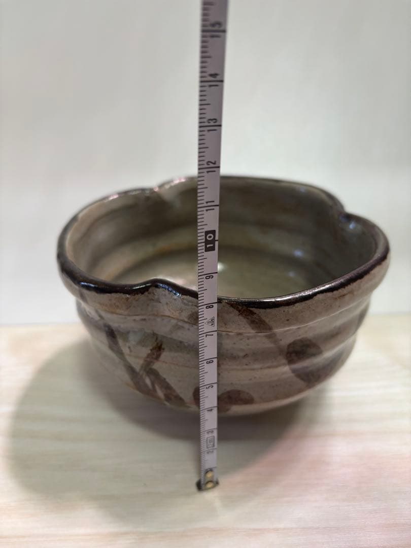 西岡小十　絵唐津茶碗