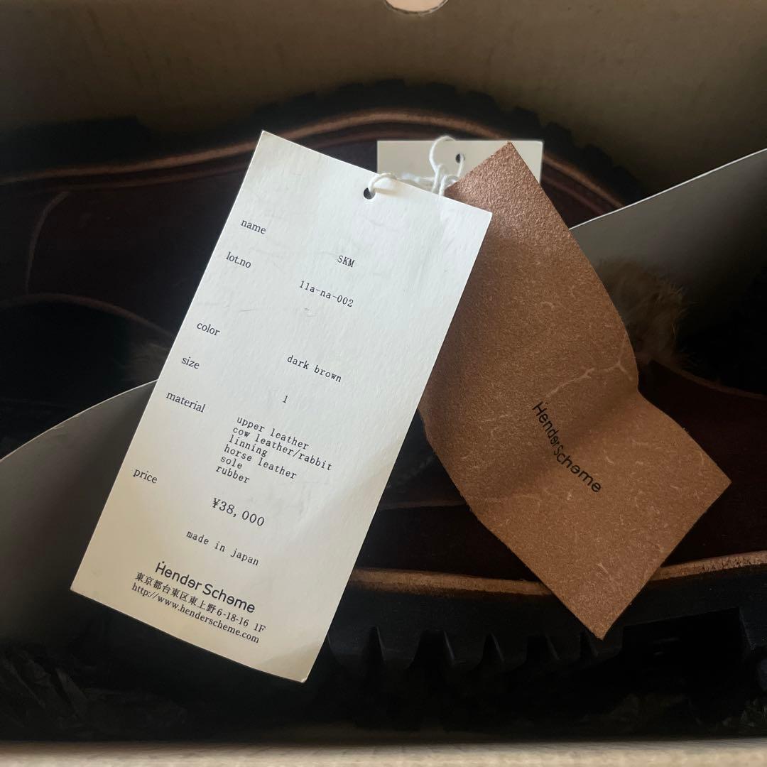 Hender Scheme ラビットファーシューズ　定価:¥39.900-
